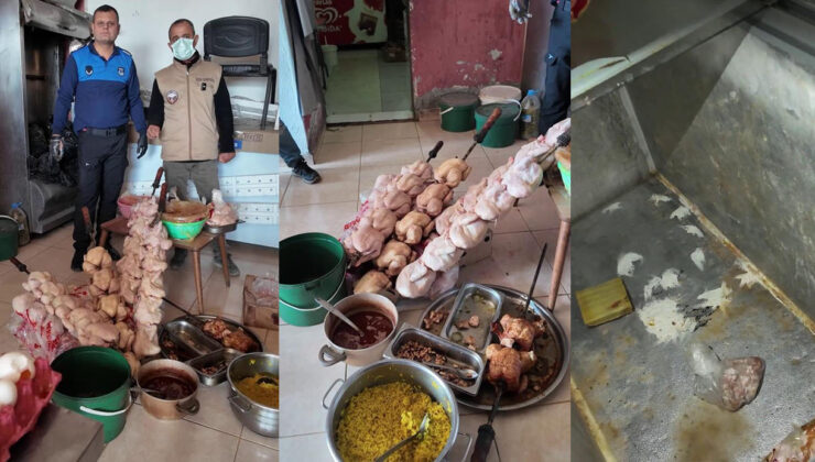 Zabıta ekiplerinin ‘Leş kokusu var’ dediği dönercide mide bulandıran görüntü
